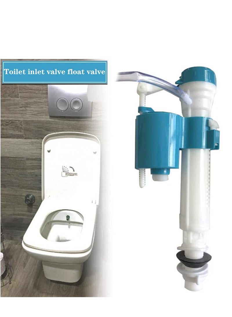 Toilet Cistern Bottom Inlet Valve - Bathroom Toilet Water Tank Fittings, ABS Material -Adjustable Fill Valve for Bathroom, Silent Water Saving, Easy to Install for Bathroom, Toilet(1/2