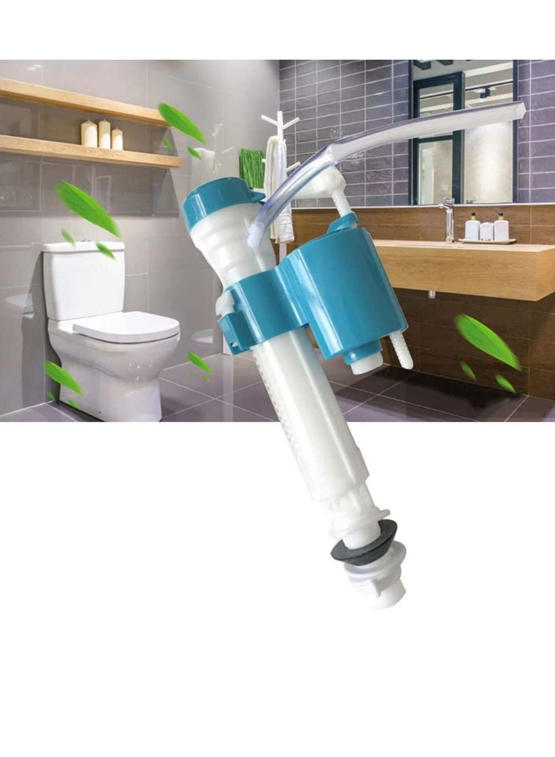 Toilet Cistern Bottom Inlet Valve - Bathroom Toilet Water Tank Fittings, ABS Material -Adjustable Fill Valve for Bathroom, Silent Water Saving, Easy to Install for Bathroom, Toilet(1/2