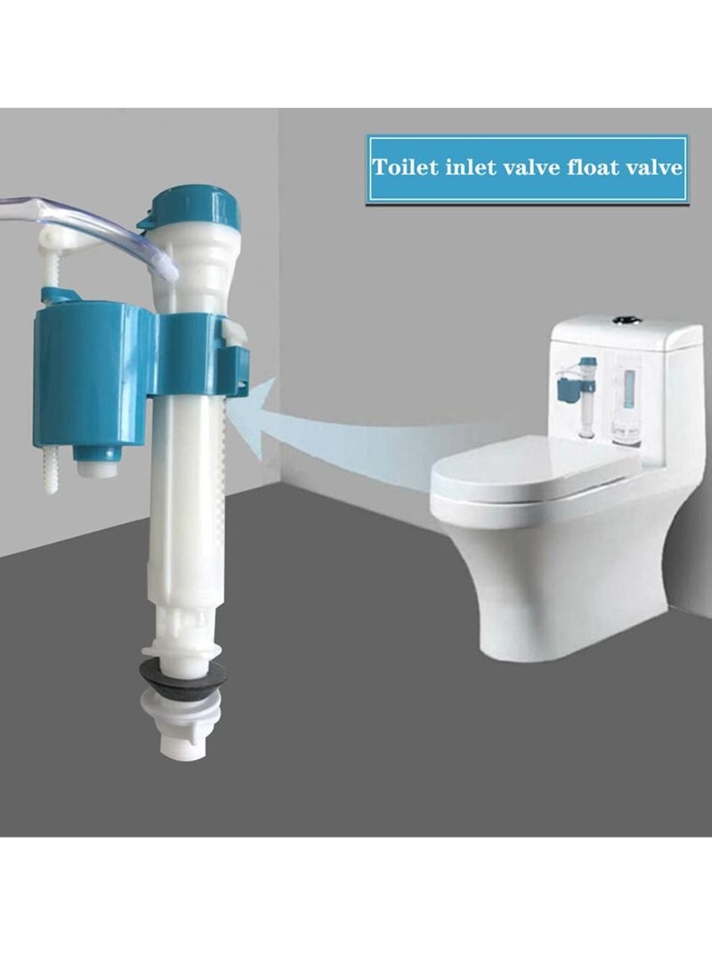 Toilet Cistern Bottom Inlet Valve - Bathroom Toilet Water Tank Fittings, ABS Material -Adjustable Fill Valve for Bathroom, Silent Water Saving, Easy to Install for Bathroom, Toilet(1/2