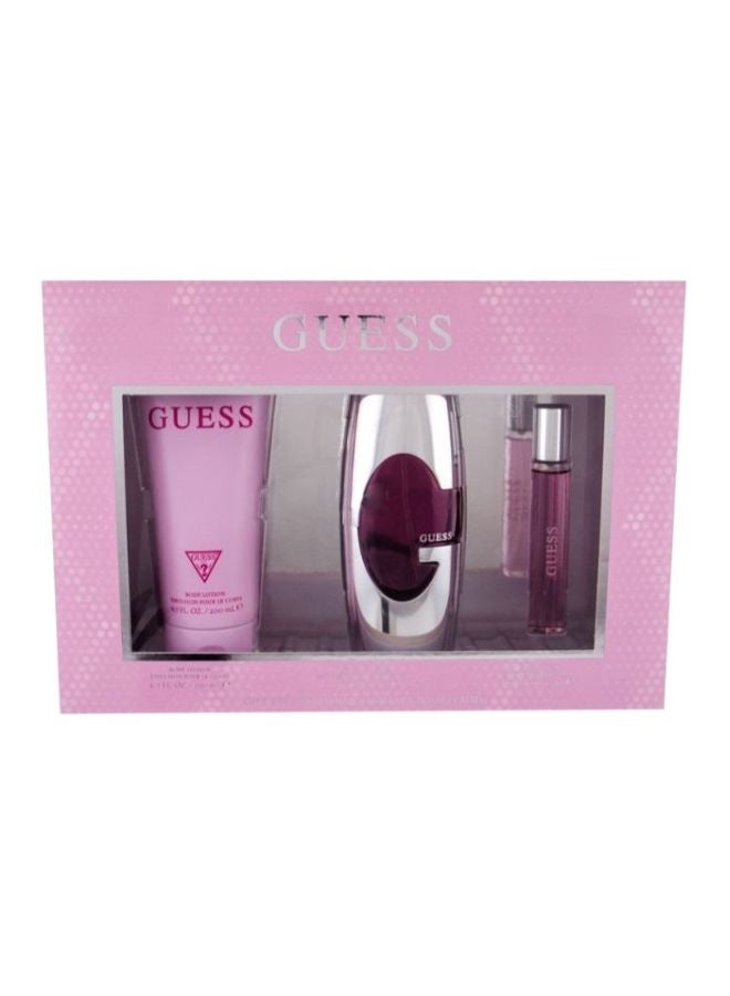 3-Piece Gift Set Pink EDT 75ml, Body Lotion 200ml, Mininture 15ml