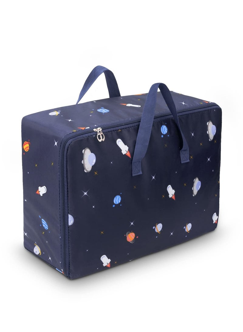 105L Clothing Storage Bags with Handle and Zipper,Travel Moving Bags for Clothes Throw Pillows Quilts Moisture proof Luggage Bags
