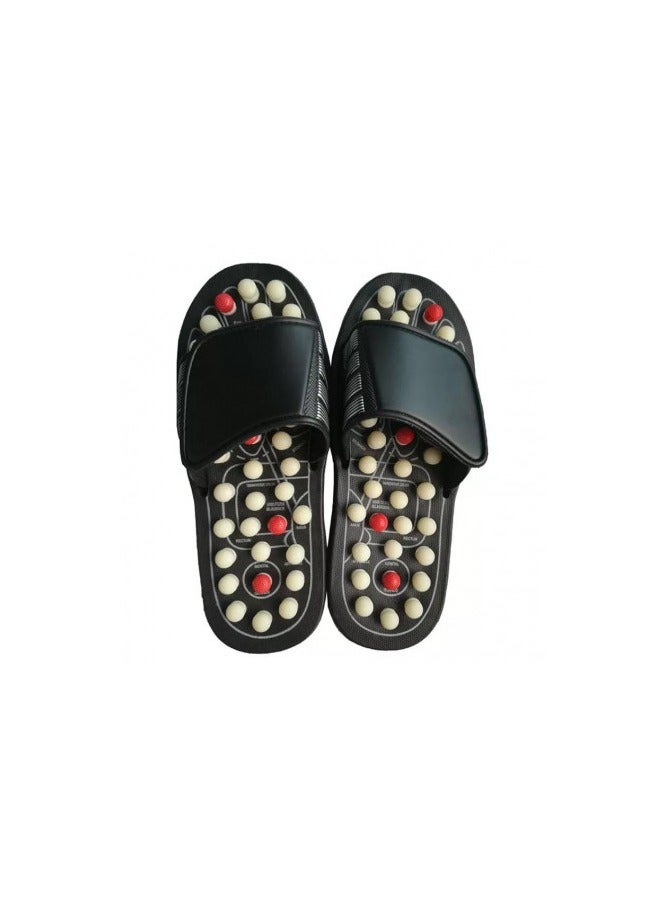 Beaupretty 1pair Magnetic Massage Slippers Foot Health Massage Shoes Rotating Tai Chi Gossip Slippers Rotating Tai Chi Gossip Massage Shoes