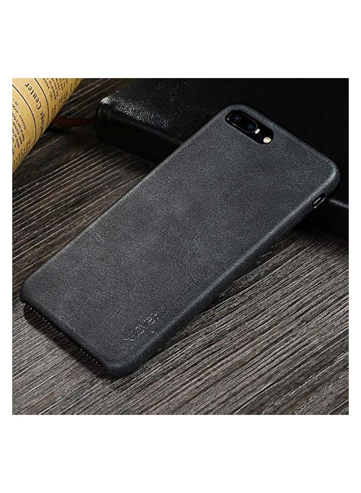 Vintage Series Leather-Textured Soft Silicone Case for iPhone 7 Plus / 8