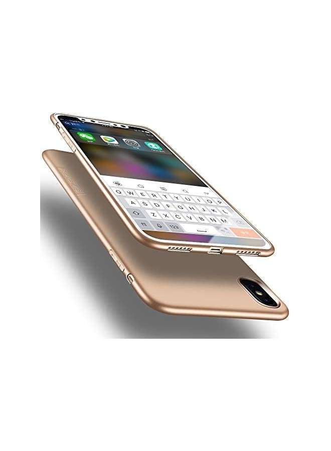 Guardian Series Case Cover Suitable for iPhone XS MAX, 6.5 Inch - Gold