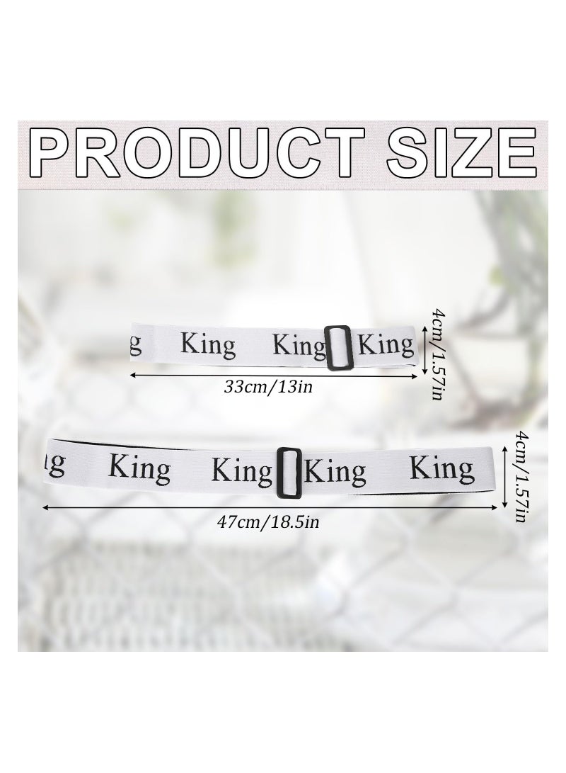 Adjustable Elastic Bed Sheet Organizer Bands Set for King, Full, Twin, and Queen Sizes - 8-Piece Storage Solution for Bedding and Pillow Cases - Perfect for Closet Organization.