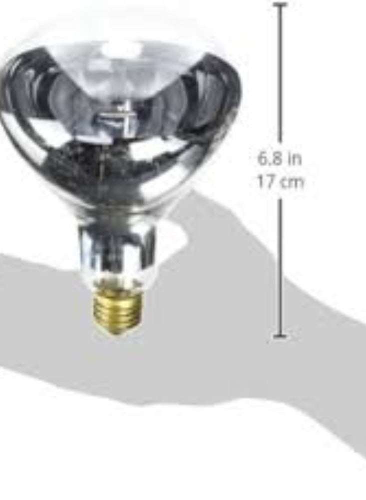 KNP Clear Incandescent Reflector Bulb (375W) is designed to provide powerful and focused illumination, ideal for both residential and commercial applications.