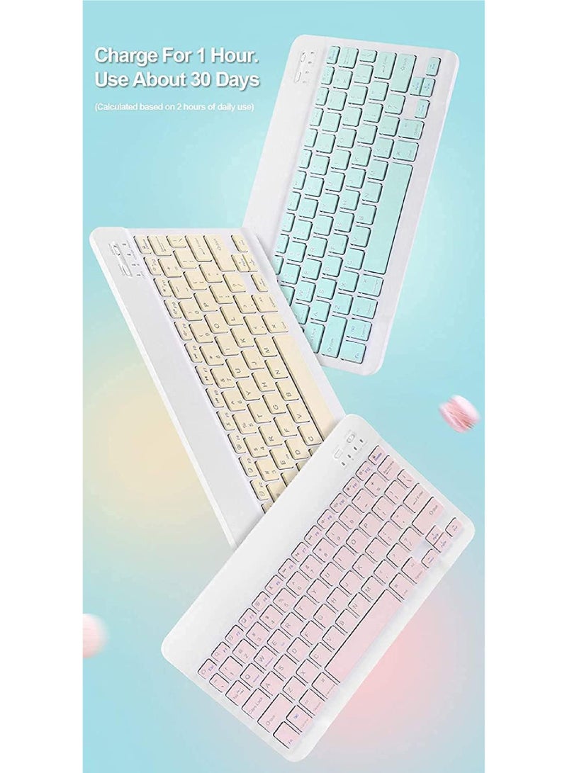 Keyboard Case For iPad Air 13 inch M2 2024,iPad Pro 12.9-inch 2022 (6th Generation),Magic Keyboard iPad Pro 12.9 5th (2021) & 4th (2020) & 3rd (2018) Gen , Wireless Detachable with Pencil Holder