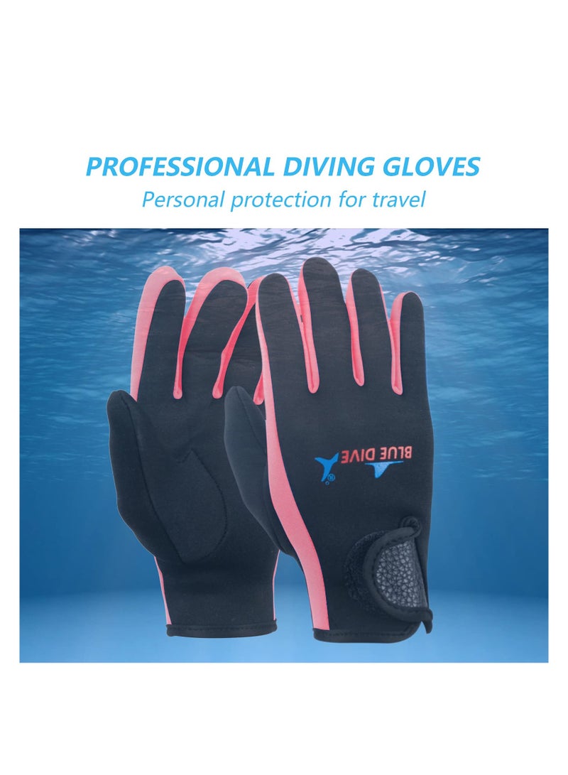 Neoprene Thermal Gloves for Swimming & Diving, 1.55MM Anti-Slip Waterproof Gloves for Men, Women, Boys & Girls, Ideal for Winter Swim, Kayak, Surf & Open Water Sports