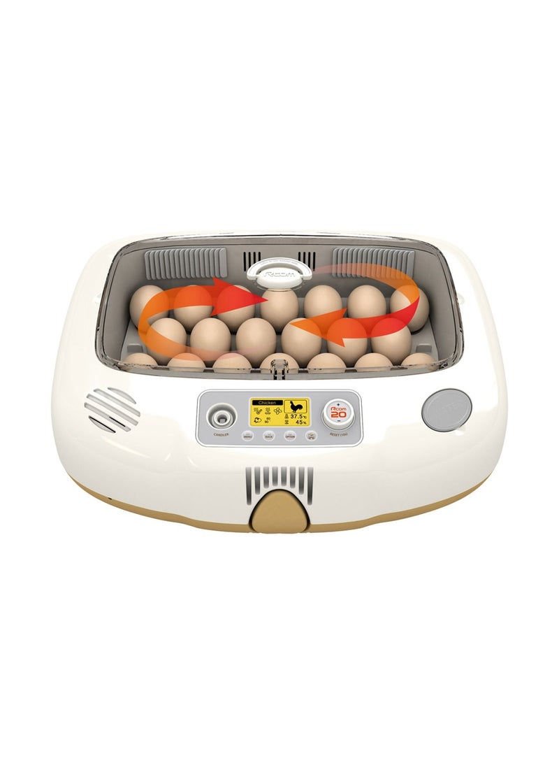 Rcom Automatic Egg Incubator for Hatching Eggs with Automatic Temperature Control, Humidity Sensor, Made in Korea