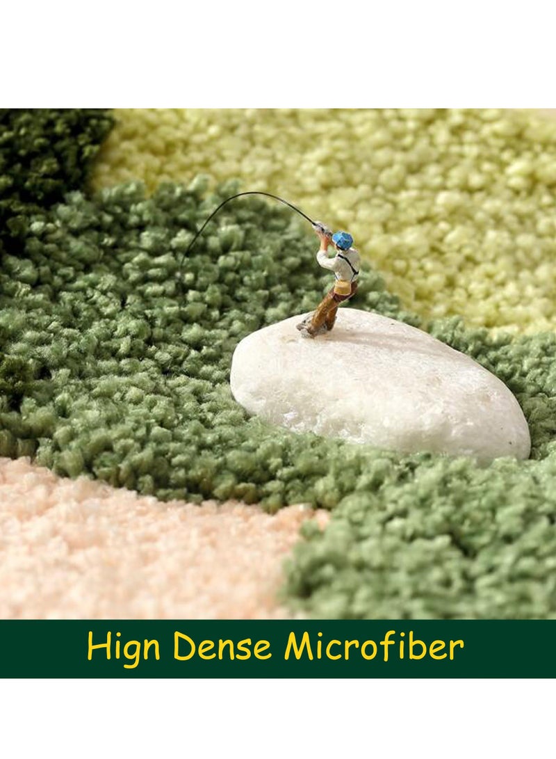 Cute Flower Bathroom Rug Mat, 18