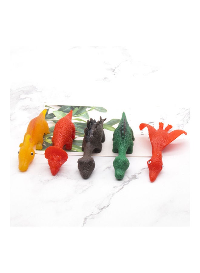 5-Piece Dinosaur Launch Stretchy Toy Set