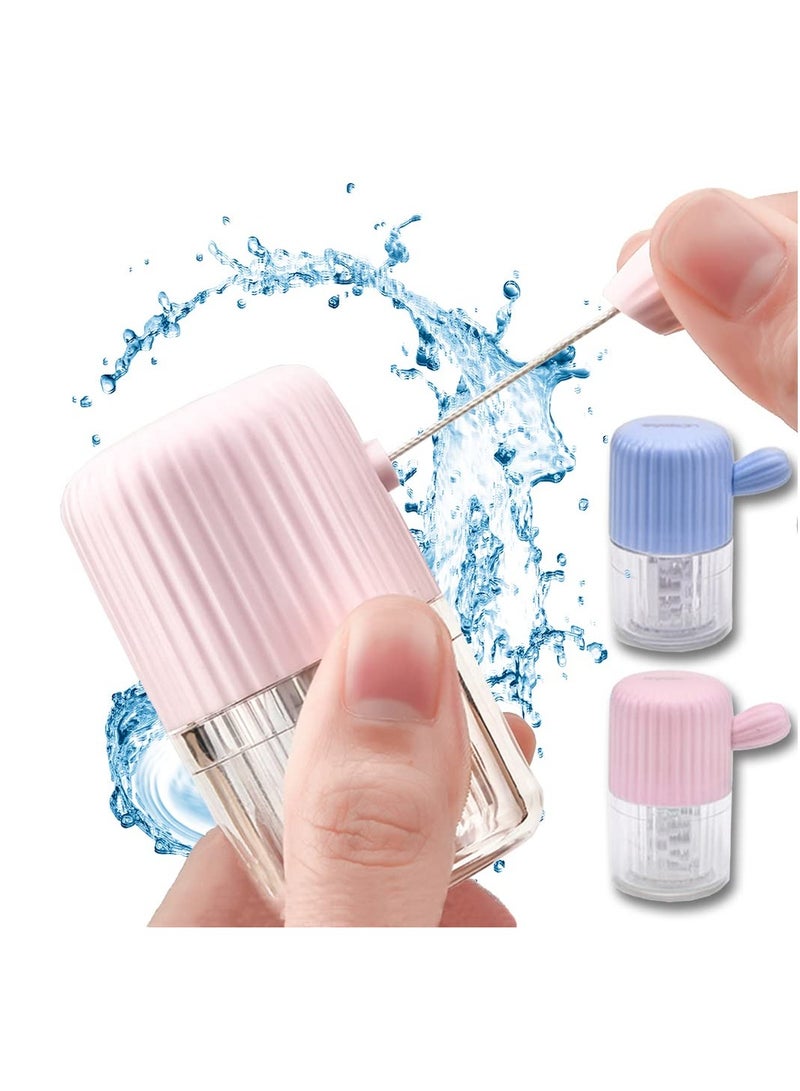 Portable Contact Lens Cleaner Case - Manual FUN Washer with Drawstring, Effective Cleaning Machine for All Contact Lenses