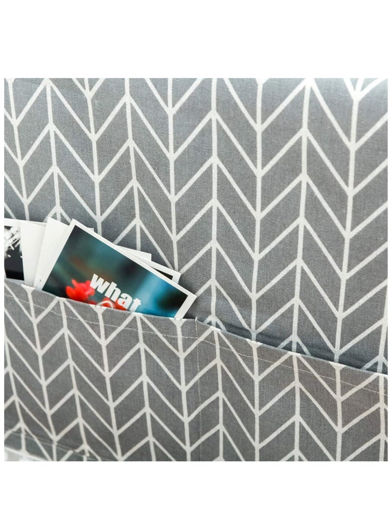 Washing Machine Dustproof Cover, 55cm × 130cm Anti-Stain Waterproof Washer and Dryer Protection Covers for The Top, Anti-Slip Refrigerator Fridge Dust Cover with Storage Bag (1pcs)