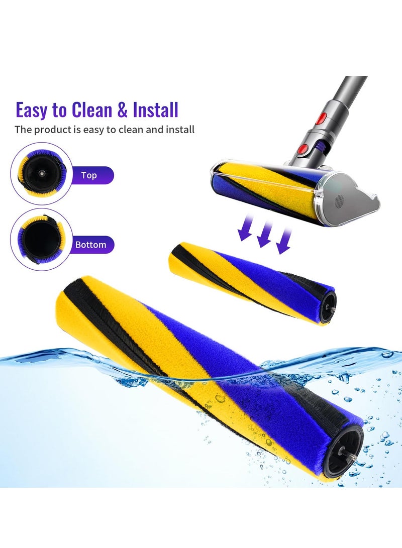 Soft Roller Brush Replacement for Dyson V8 Slim, V10 Slim, V12 Detect Slim, and V15 Detect Slim - Vacuum Cleaner Head Brushroll Attachment (Part No. 971634-01)