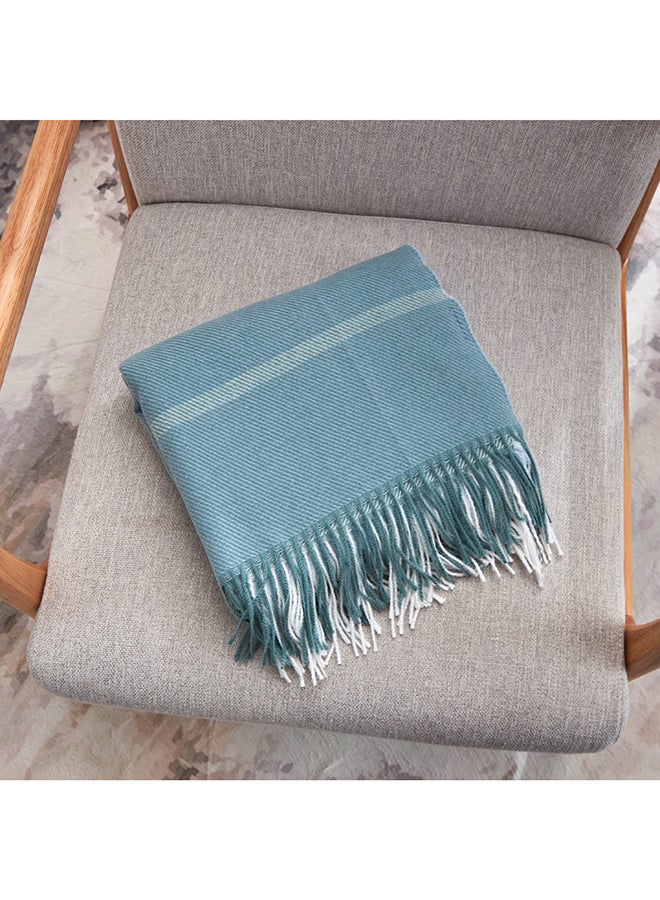 Bristol Eka Striped Woven Throw with Fringe 170 x 130 cm