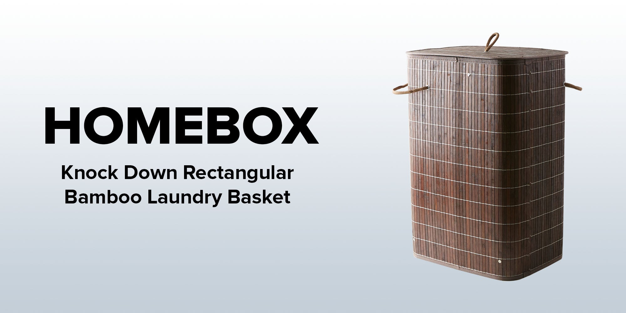 Light Weight Stylish Compact And Space Saving 2-Section Foldable Laundry Basket With Lid Brown 72Liters