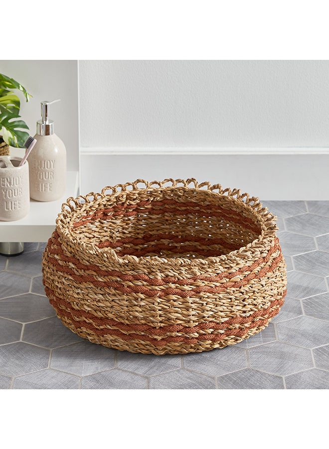 Naturaloom Round Multiutility Basket 38 x 18 x 38 cm