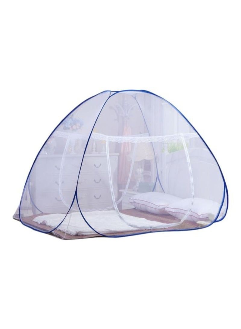 Foldable Mosquito Net White/Blue