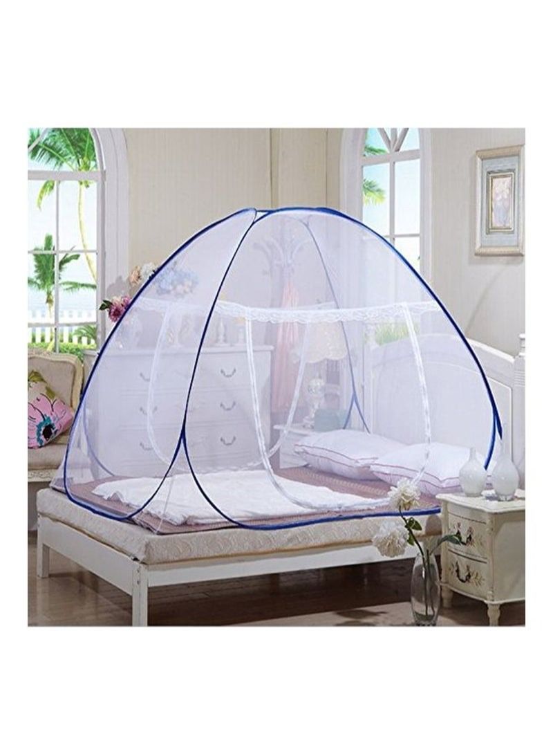 Foldable Mosquito Net White/Blue