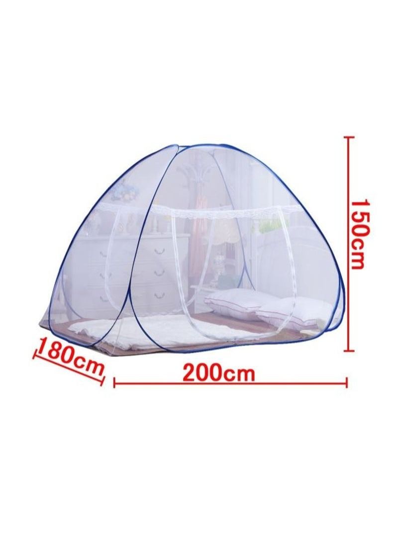 Foldable Mosquito Net White/Blue