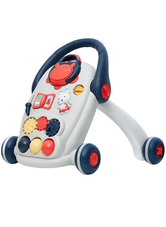 2 In 1 First Step Baby Walker Sounds And Lights Fun Push Along Walker