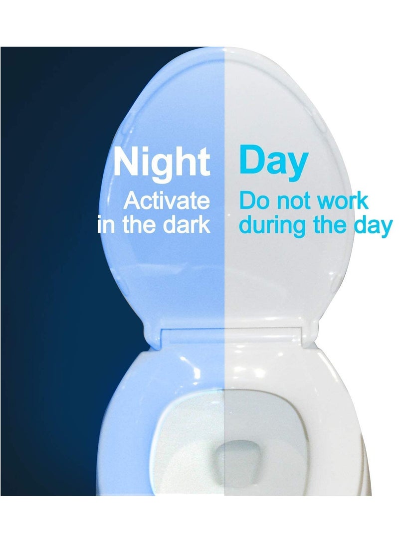 The Original Toilet Night Light Gadget Fun Bathroom Lighting Add on Toilet Bowl Seat Motion Sensor Activated LED 9 Color Modes Weird Novelty Funny Birthday Gag Gifts