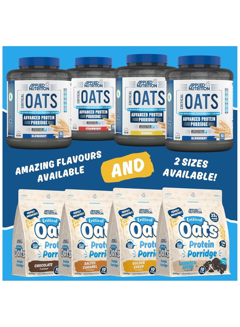 Critical Oats Advanced Protein Porridge  Whey Protein Powder Blend with Wholegrain Oats Golden Syrup 600 gm