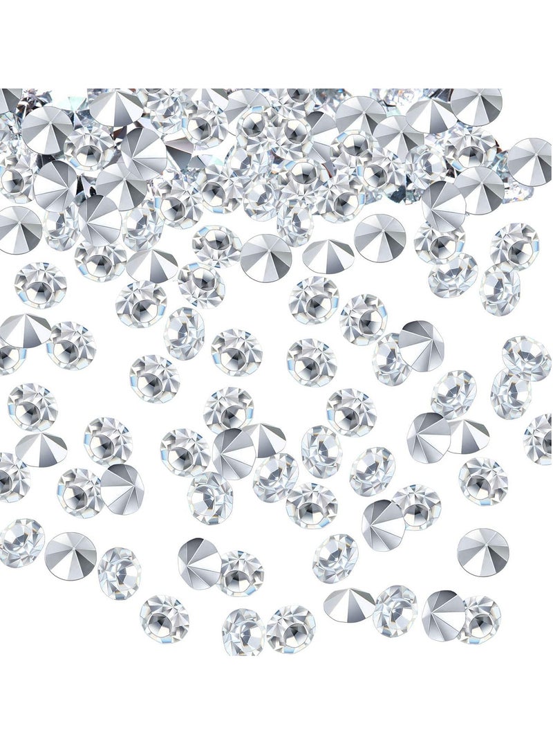 Clear Acrylic Diamond Rhinestones 10000 for Wedding Table Decor and Centerpieces Perfect for Bridal Showers and Events Silver 4.5 MM