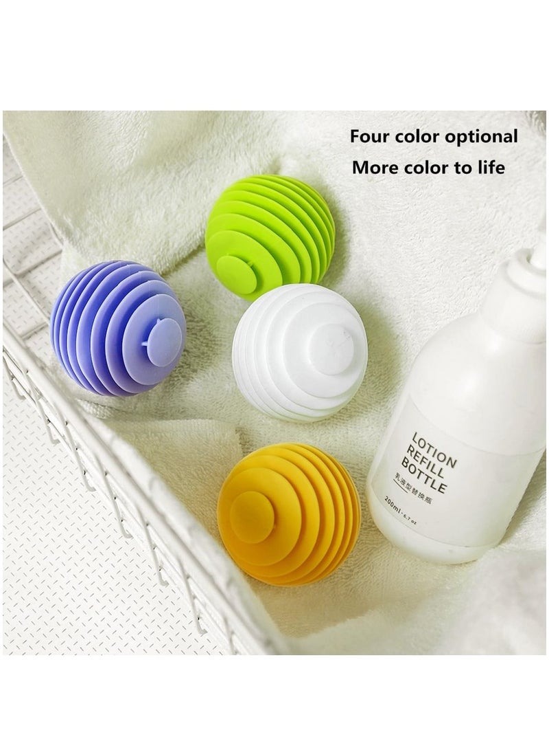 Washer Balls, Laundry Balls, Solid Colorful Laundry Ball, Washing Ball Tangle-Free Reusable Dryer Balls, Lint Catcher for Washing Machine Fabric Soften Ball Dispenser for Washer Green (6 pcs)