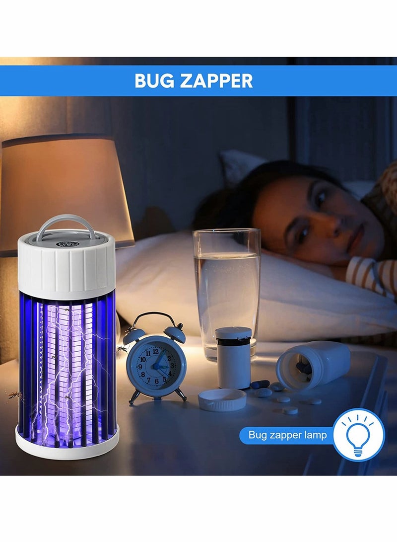Electric Bug Zapper for Indoor Outdoor, 3000V High Powered UV Light Mosquito Zapper Killer, Waterproof Pest Control Insect Fly Trap Equipped USB Cable for Home, Patio, Backyard, Camping
