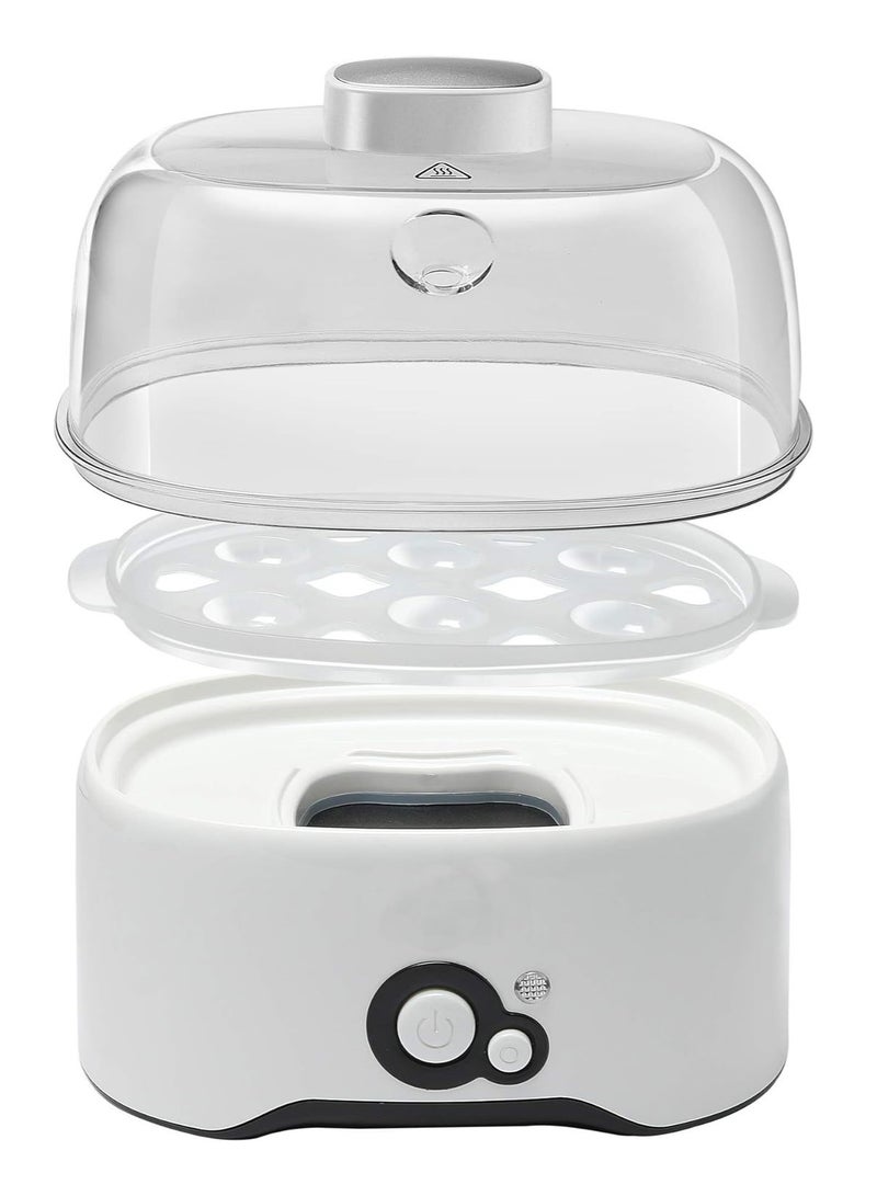 REG300-300 Watts Fully Automatic Egg Cooker With Egg Cooking Rack 2 Poaching Pans And Measuring Cup