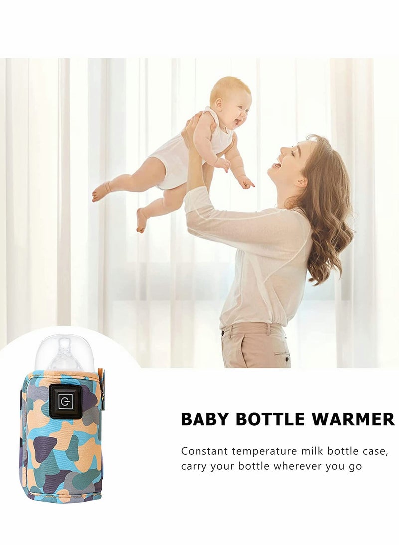 Portable USB Baby Bottle Insulator with Insulation Cover for Convenient Heating