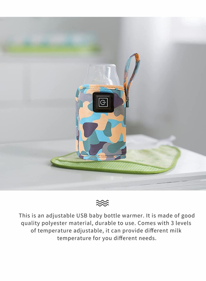 Portable USB Baby Bottle Insulator with Insulation Cover for Convenient Heating