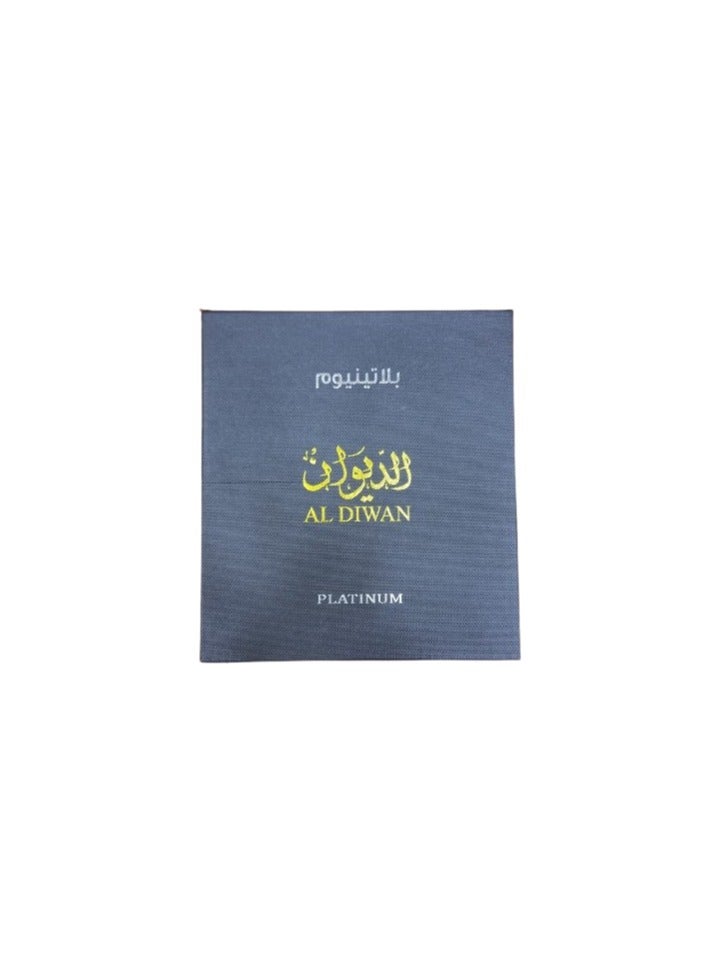 Al Diwan Platinum Ghutra, plain white color for men, Size: 54