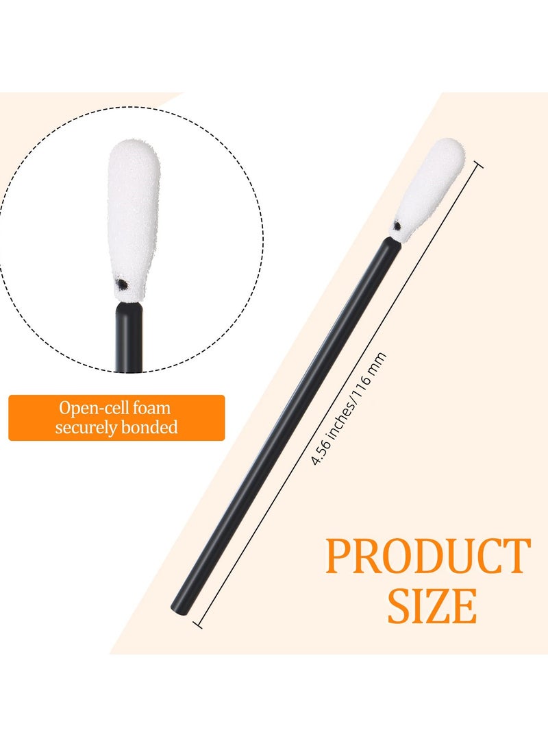 100 Pcs Foam Swabs, Lint-Free Cleaning Swabs, 4.56 Inch Foam Tip Cleaning Stick, Lab Sponge Swabs for Cleaning Inkjet Printer, Camera, Optical Lens, Optical Equipment, and Electronics