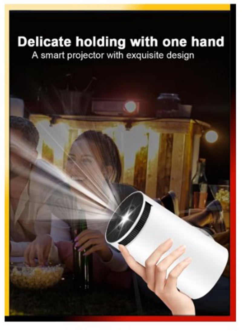 Android Smart 1080P Projector Portable Auto Keystone WiFi Bluetooth 130 Inch Screen 180 Degree Flip Portable Projector Home Theater Full HD 1080P for Indoor Outdoor Home Birthday Gift Compatible with TV Stick/HDMI/USB/PS5/iOS/PS4