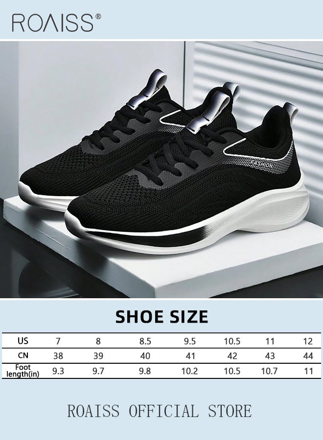 Versatile Breathable Running Shoes for Men with Soft Sole Trendy Casual Lightweight Shock Absorbing Sneakers for Sports and Casual Wear Men's Low-Cut Comfortable Workout Shoes