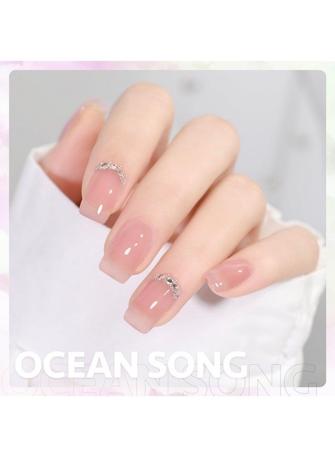 Jelly Nude Gel Nail Polish 16Ml Sheer Rose Pink Translucent Soak Off Gel Polish Uv Light Cure For Nail Art Diy Color 1624