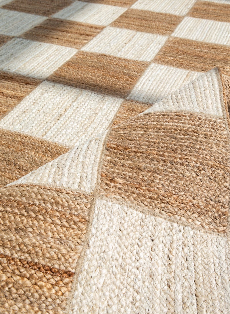 Handmade Jute Rug Durable Br-037 Natural And Bleach Color Carpet Rug Rectangular Rug For Bedroom, Living Room Carpet, Dining Room