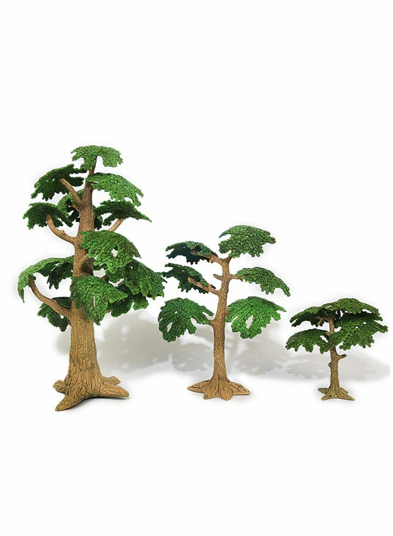 Tree Model Artificial Fake Mini Miniature Trees Train Railways Landscape Scenery Decoration Pine Cypress for DIY Craft 3pcs