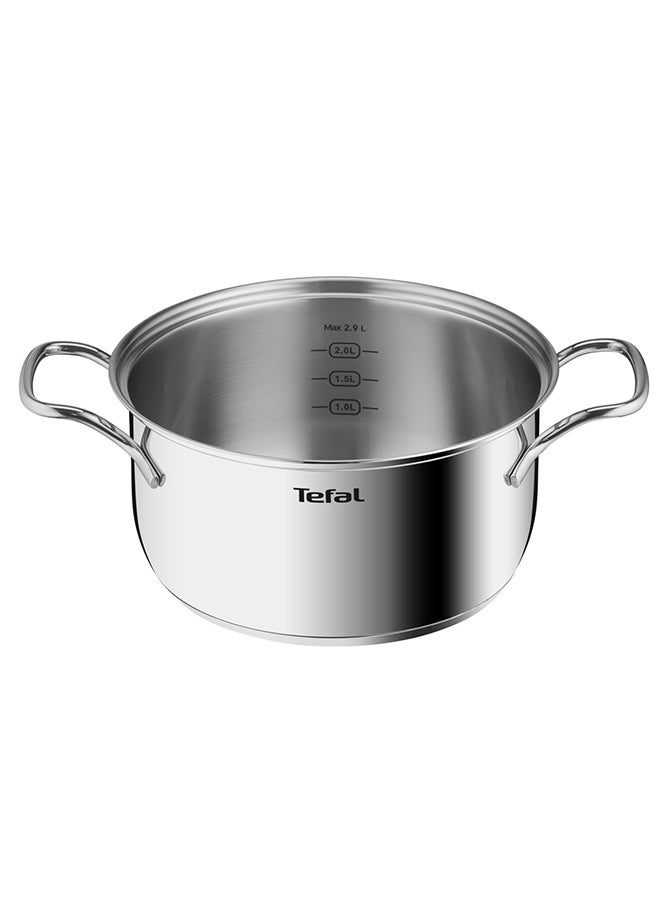 Intuition 20 cm Casserole, Premium Stainless Steel 18/10, 2.9 L, Induction, B8644474 Stainless Steel 20 cmcm