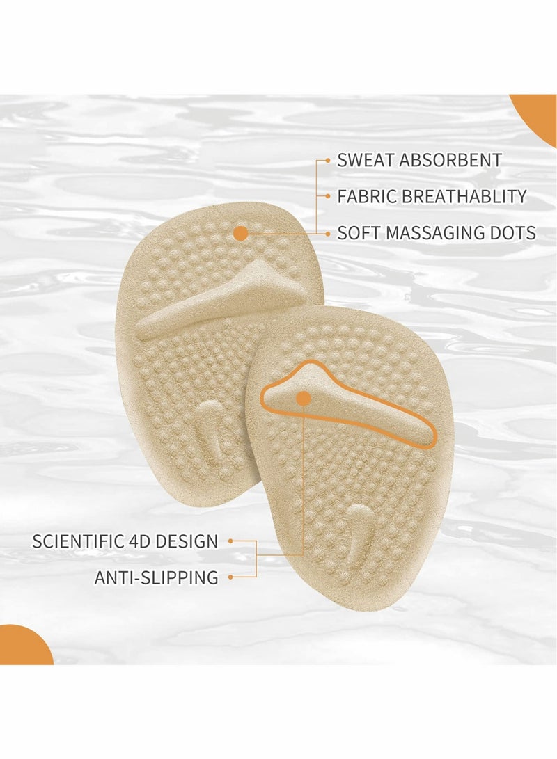 Soft Gel Insoles for Women, 12 Metatarsal Pads for High Heel Foot Pain Relief, Comfortable Cushions for Shoe Protection and Comfort