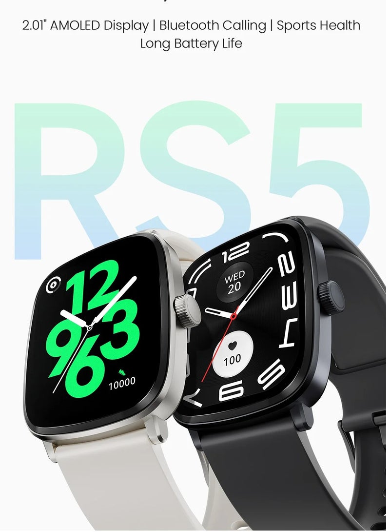 300 mAh Smart Watch 300mAh 2.01'' AMOLED Smart Watches for Men Women with 150+Sport Modes, Fitness Tracker with Heart Rate Blood Oxygen Sleep Monitor IP68 Waterproof Fitness Watch for Android iOS Phones All Black