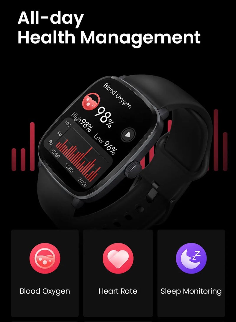 300 mAh Smart Watch 300mAh 2.01'' AMOLED Smart Watches for Men Women with 150+Sport Modes, Fitness Tracker with Heart Rate Blood Oxygen Sleep Monitor IP68 Waterproof Fitness Watch for Android iOS Phones Sliver