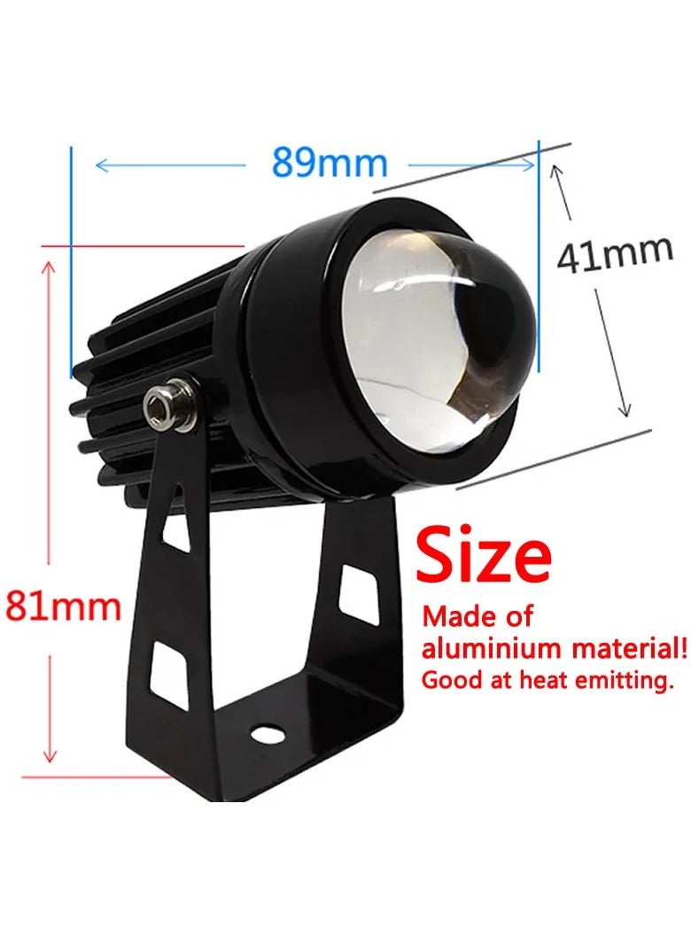 LED Wall Spotlight, IP66 Waterproof One Beam Light, Compact And Portable RGB Outdoor Light, Strong And Durable Landscape Lights For Walls Pathway Trees Flags Decoration, (5W, Orange)