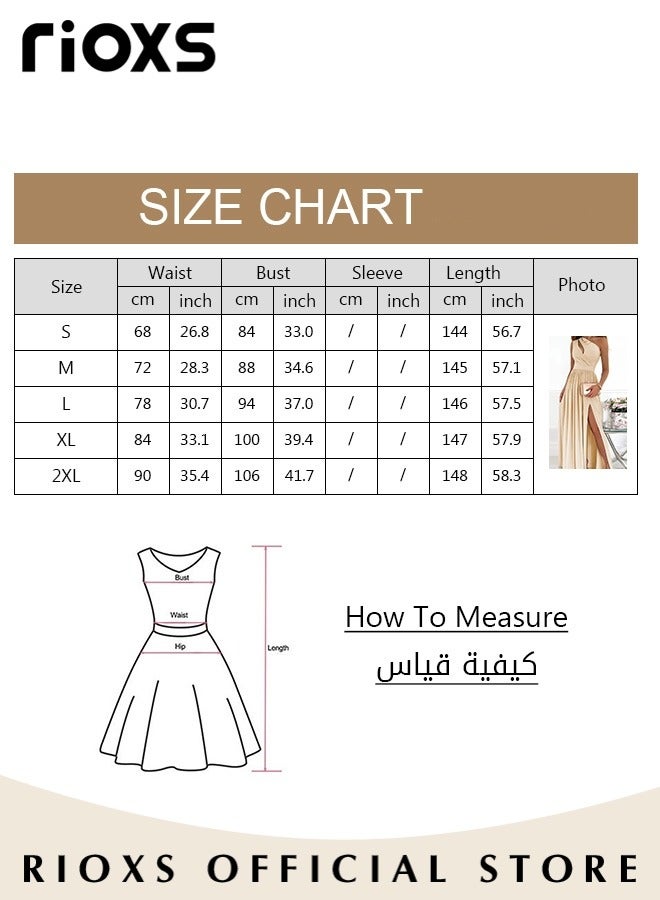 Women's Elegant Evening Dress One Side Shoulder Sleeveless Split High Waist Bodycon Long Dress for Evening Formal Business Party