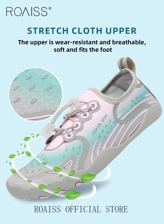 Slip On Anti Slip Comprehensive Training Shoe for Women Stylish Lightweight Sports Shoes for Gym Women's Quick Dry Non Slip Breathable Water Sneakers Ideal for Hiking Surf Swimming Athlesiure Shoes