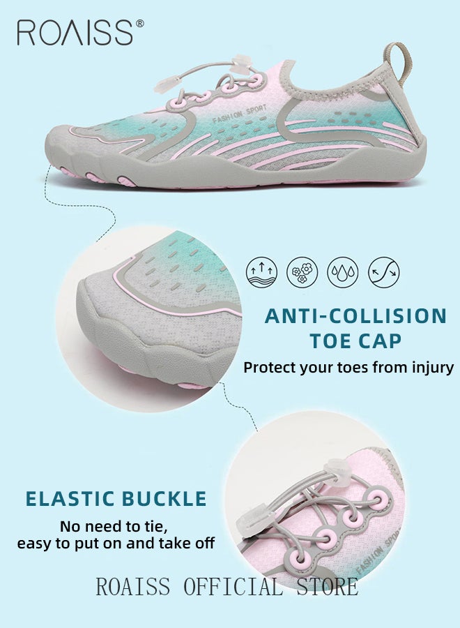 Slip On Anti Slip Comprehensive Training Shoe for Women Stylish Lightweight Sports Shoes for Gym Women's Quick Dry Non Slip Breathable Water Sneakers Ideal for Hiking Surf Swimming Athlesiure Shoes