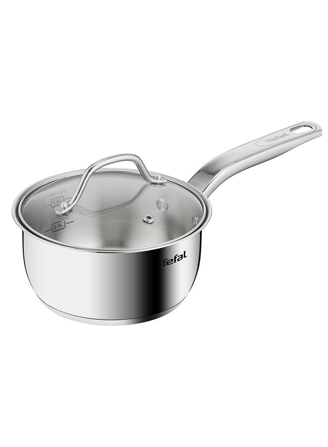 Intuition 16 cm Saucepan, Premium Stainless Steel 18/10, 1.3 L, Induction, B8642274 Stainless Steel