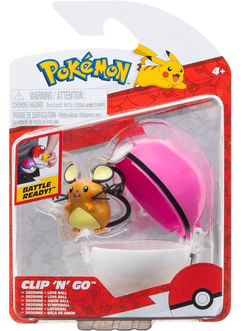 Pokemon Clip 'n Go Ball - Dedenne